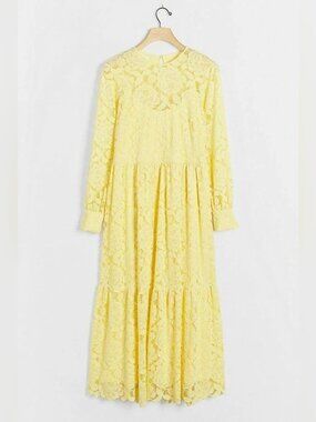 Anthropologie Hutch Olivia Lace Maxi Dress Sz XS